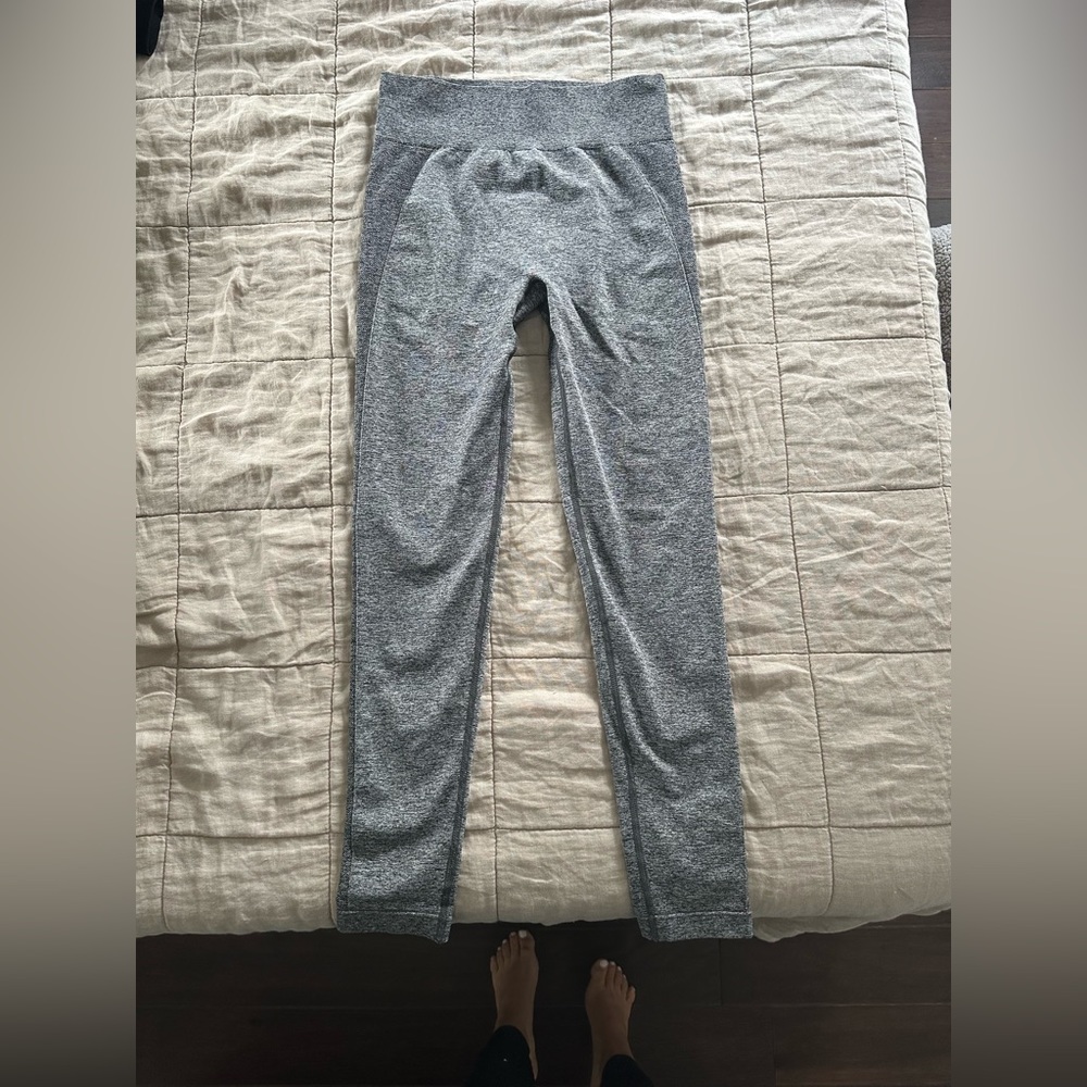 gymshark seamless leggings grey size medium perfect condition